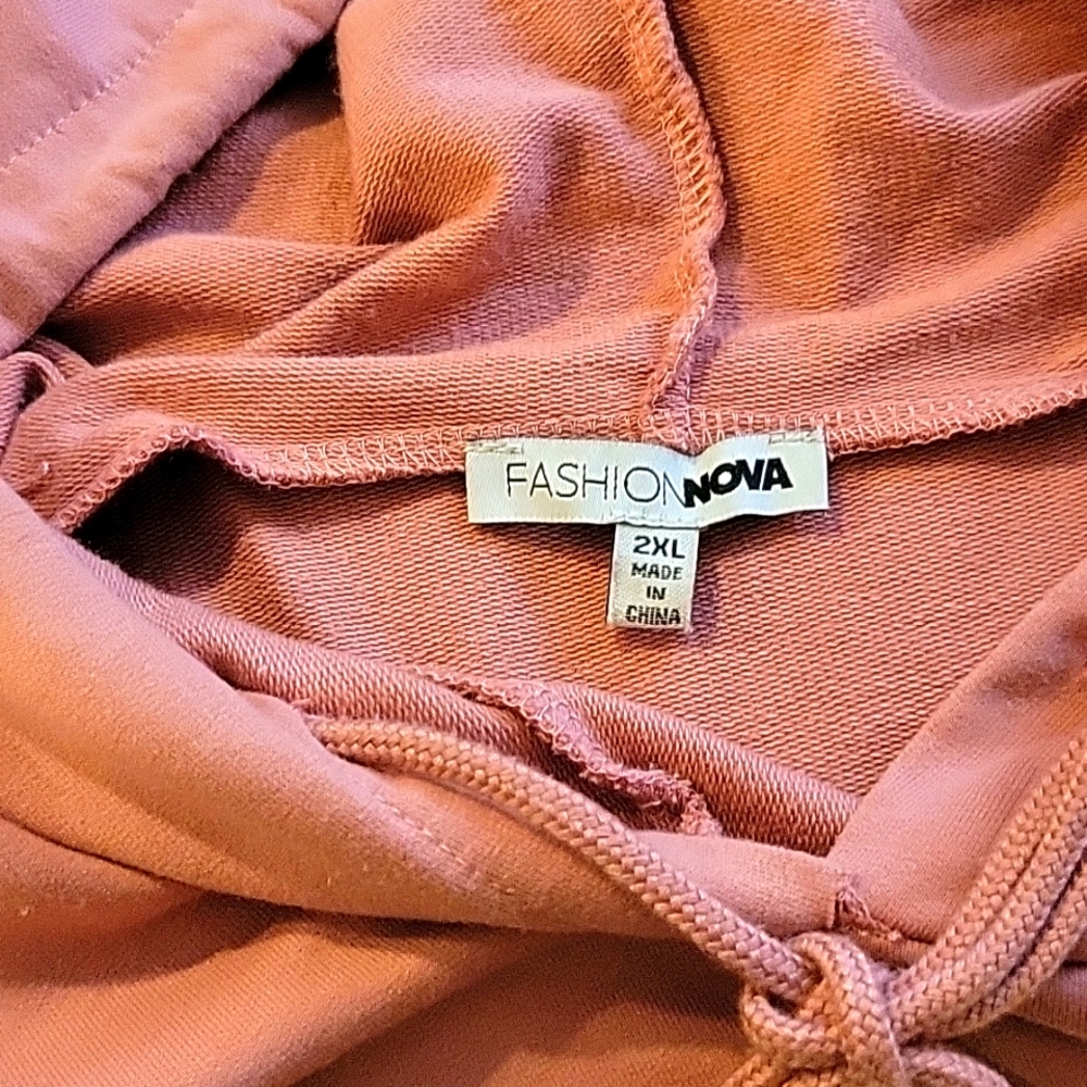 Pink Hoodie Dress - Picture 3 of 4